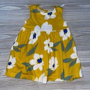 ⭐Carter’s Baby Girls Yellow Floral Dress 9 Months⭐